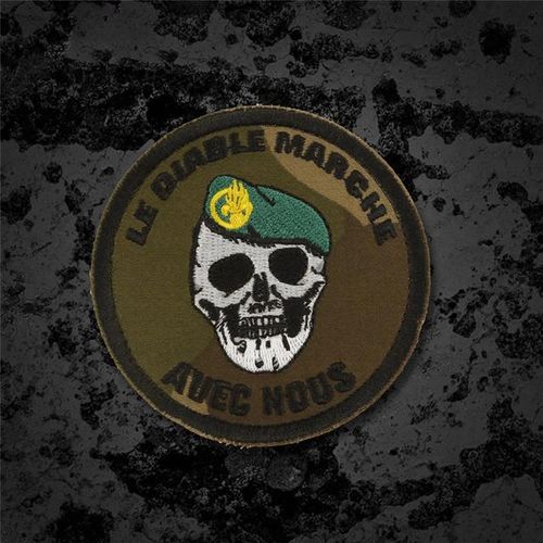 Foreign Legion Embroidery Patches 2nd Parachute Regiment Walk With Devil Badge Honneur Warrior Diy Decor