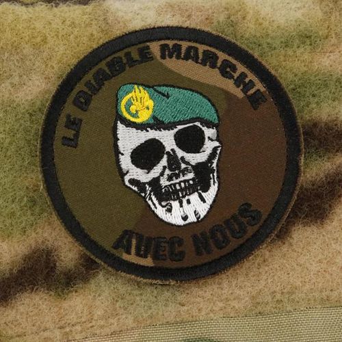 Foreign Legion Embroidery Patches 2nd Parachute Regiment Walk With Devil Badge Honneur Warrior Diy Decor