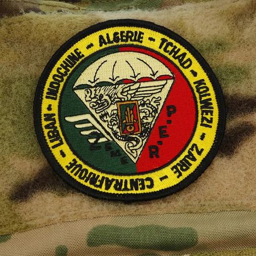 Foreign Legion Embroidery Patches 2nd Parachute Regiment Walk With Devil Badge Honneur Warrior Diy Decor