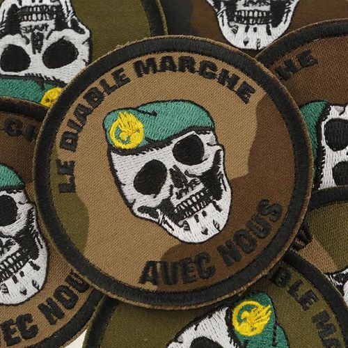 Foreign Legion Embroidery Patches 2nd Parachute Regiment Walk With Devil Badge Honneur Warrior Diy Decor