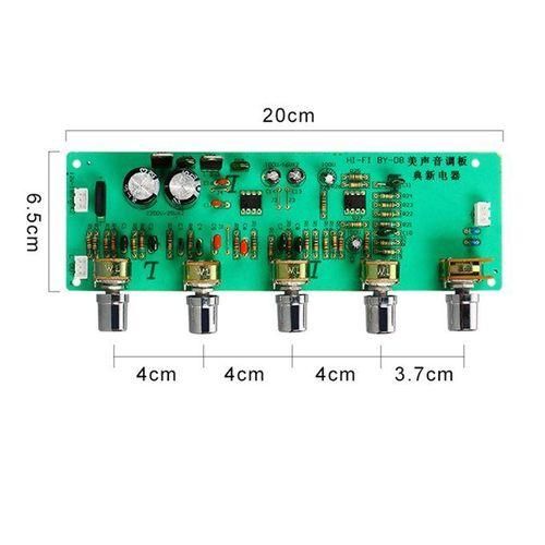 2.0 Hifi Audio Preamplifier Board BMidrange Treble Balance Adjustable Audio Preamp Board With Tone Control