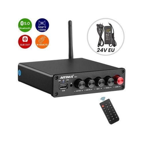 B01 Bluetooth 5.0 Subwoofer Amplifier 2.1 Power Amplicador Sound Amplifier Speaker Audio Amp USB Player 50Wx2100WSubwoofer Amplifier