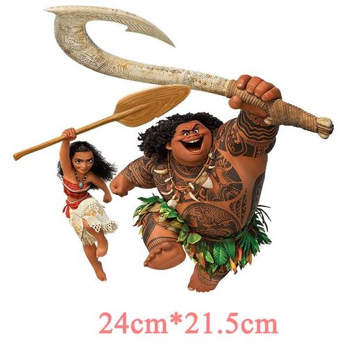 Moana Patch Patches For Clothing Heat Transfer Parches Bordados Para La Ropa Appliques On Vinyl For Clothes