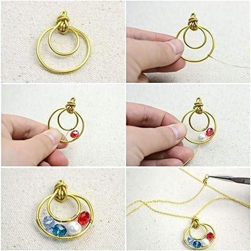 Copper Wire Beading Jewelry String Beads Bracelet Necklace