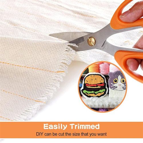 1x1m Primary Tufting Cloth Marked Lines For Carpet Cut And Loop Pile Tufting Diy Monk Cloth Tapestry Rug Making Needlework