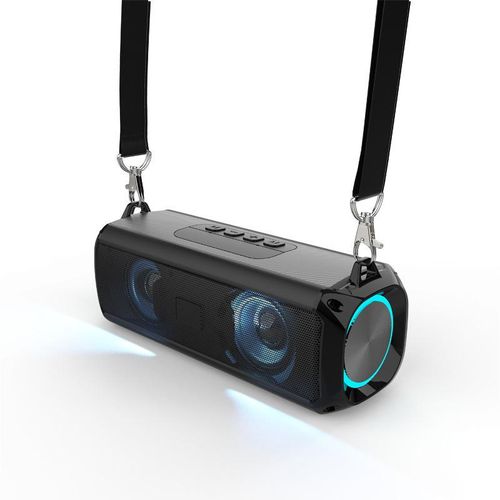 Rockmia RGB Fashion Trend Wireless Bluetooth Speaker Portable Outdoor Music Player with RGB Lighting Effect - Green
