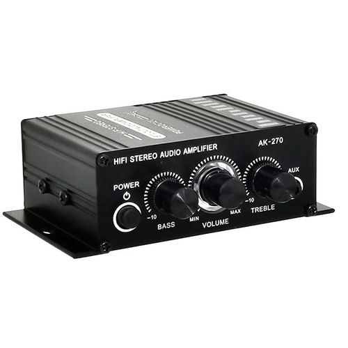 Stereo Amplifier Surround Sound Audio 2-Channel Stereo Power Amplifier 12v Portable Sound Amplifier Speaker Amp For Car And Home