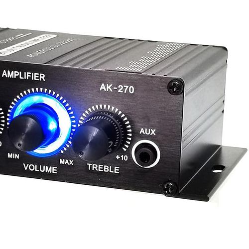 Stereo Amplifier Surround Sound Audio 2-Channel Stereo Power Amplifier 12v Portable Sound Amplifier Speaker Amp For Car And Home