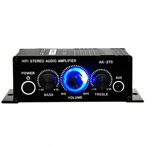 Stereo Amplifier Surround Sound Audio 2-Channel Stereo Power Amplifier 12v Portable Sound Amplifier Speaker Amp For Car And Home
