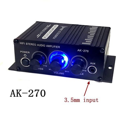 Stereo Amplifier Surround Sound Audio 2-Channel Stereo Power Amplifier 12v Portable Sound Amplifier Speaker Amp For Car And Home