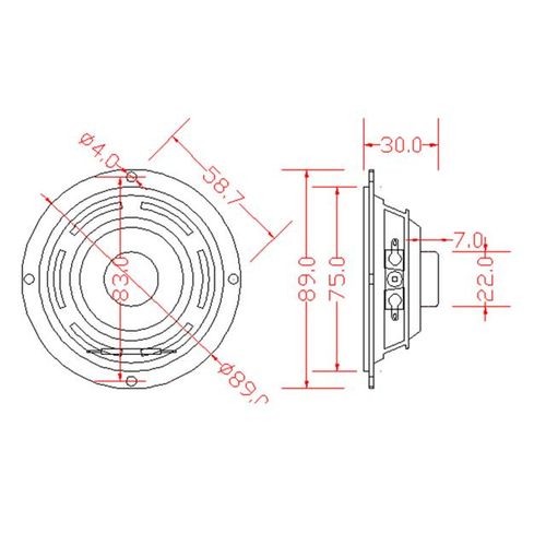 Tenghong 2pcs 3 Inch 89mm Full Range Speaker 4 Ohm 8 Ohm 5w Mid-Bass Portable Audio Sound Loudspeaker For Home Theater 16 Core