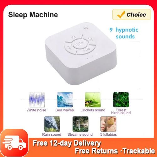 White Noise Sound Machine USB Rechargeable Sleep Baby Sound Machine Timed Shutdown For Baby Sleep Soother Travel
