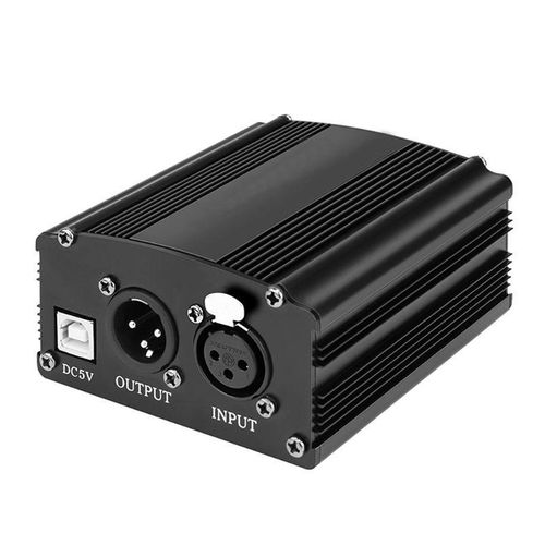 H8WA Rechargeable Phantom Power Microphone Equipments Microphone Phantom Power Supplies 48V for Karaoke Musical Instruments