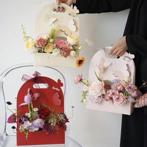 10Pcs Butterfly Flower Box Gift Box For Graduation Party
