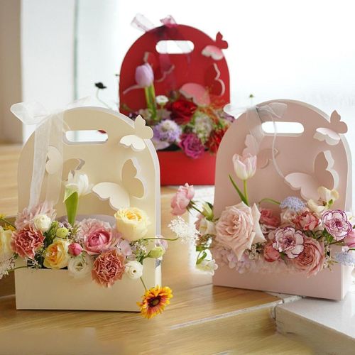 10Pcs Butterfly Flower Box Gift Box For Graduation Party