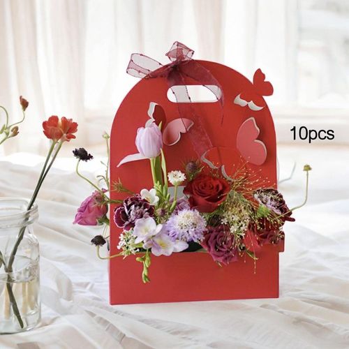10Pcs Butterfly Flower Box Gift Box For Graduation Party