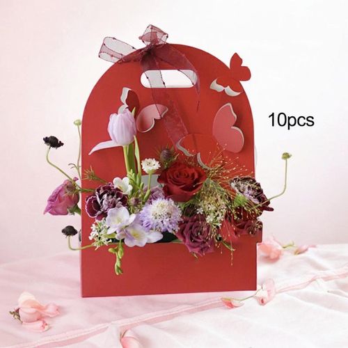 10Pcs Butterfly Flower Box Gift Box For Graduation Party