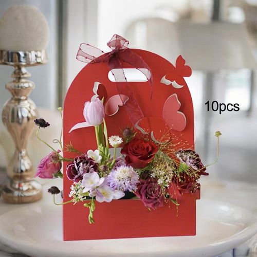 10Pcs Butterfly Flower Box Gift Box For Graduation Party