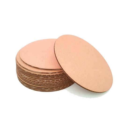 2mm Thickness 3Layer Circular Corrugated Cardboard for Creative Diy Handmade Handcraft Material Artwork Pad Pack of 20