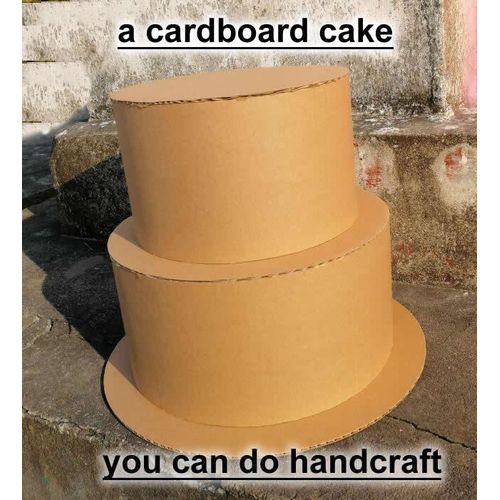 2mm Thickness 3Layer Circular Corrugated Cardboard for Creative Diy Handmade Handcraft Material Artwork Pad Pack of 20