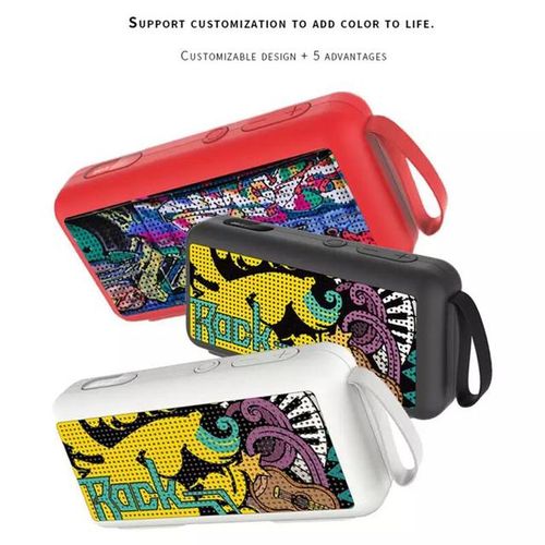 Portable Wireless Speaker Outdoor Bluetooth 5.0 Loudspeaker Mini Bass Box Surround Column Stereo Music Player Support Fm Tf Card