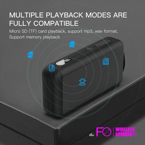 Portable Wireless Speaker Outdoor Bluetooth 5.0 Loudspeaker Mini Bass Box Surround Column Stereo Music Player Support Fm Tf Card