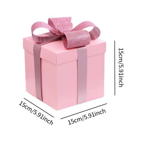 Christmas Gift Boxes Christmas Decorations Squared Pink