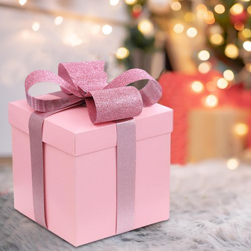 Christmas Gift Boxes Christmas Decorations Squared Pink