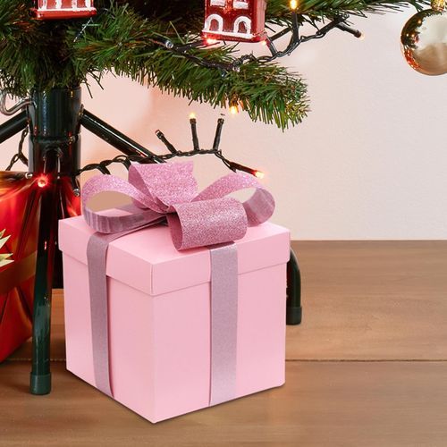 Christmas Gift Boxes Christmas Decorations Squared Pink