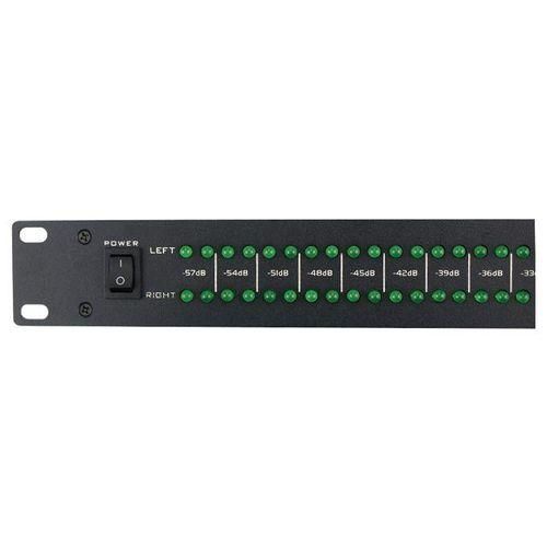 Professional  Dual 40 LED Spectrum Stage Home Amplifier Speaker Audio Stereo Level Indicator 57dB0dBWith Power Supply