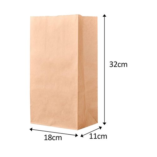 10Pcs Kraft Paper Bags Grocery Bags Brown For Crafts
