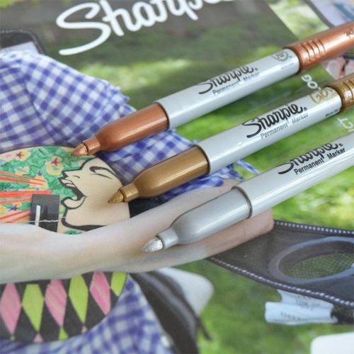 Sharpie Metallic Permanent Marker 39100 Gold Sliver Copper Maker Sign Pen Pengreat For Dark Surfaces Fine Point 1962526