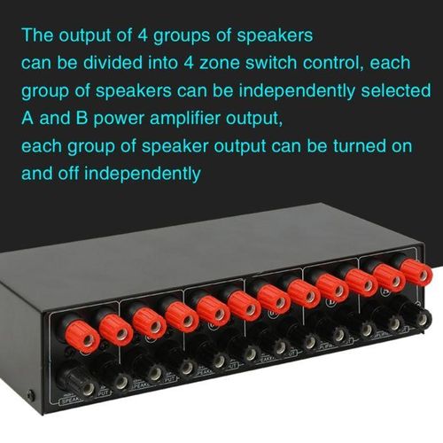 B048 2 In 4 Out Power Amplifier Speaker Switcher