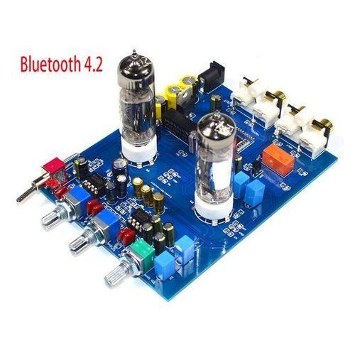 KYYSLB  NE5532 DC12V2A 4.2 Bluetooth HIFI Preamp 6J5 Home Audio Tube Amplifier Fever Bile Preamp Tone Board 470UF25V