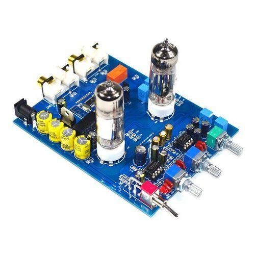 KYYSLB  NE5532 DC12V2A 4.2 Bluetooth HIFI Preamp 6J5 Home Audio Tube Amplifier Fever Bile Preamp Tone Board 470UF25V