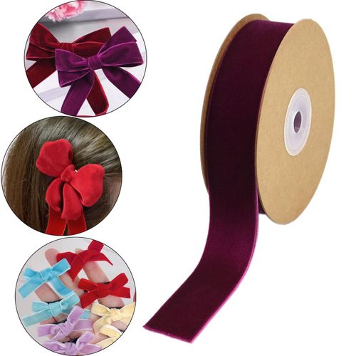 Velvet Ribbon DIY Florist Ribbon For Gift  Red