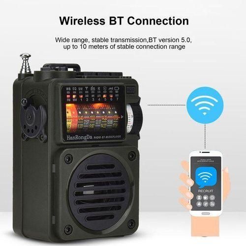 HRD700 AM FM Radio Music Player Portable Receive Signal