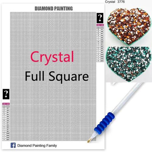 Fairy Dust Drills Full Square Mystery Crystal Diy Diamond Painting Cross Stitch Embroidery Mosaic Rhinestones Decor Photo Custom