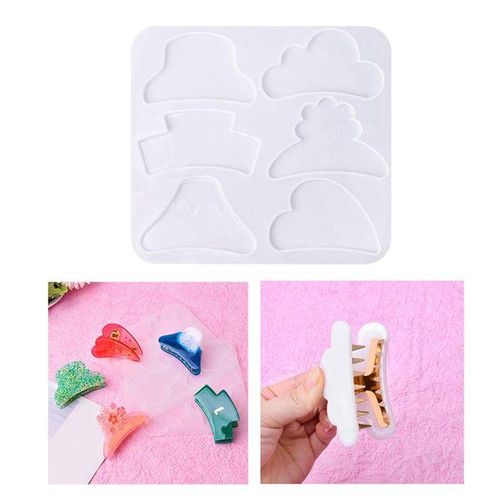 Silicone Hair Clip Mold Hairpin Mould Resin Casting Jewellery DIY 1pc