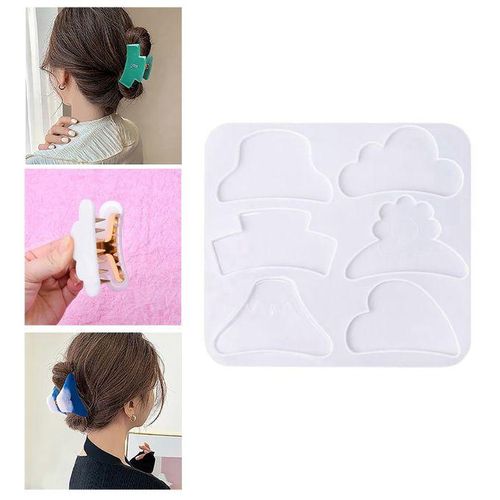 Silicone Hair Clip Mold Hairpin Mould Resin Casting Jewellery DIY 1pc