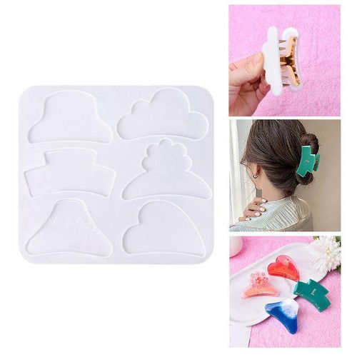 Silicone Hair Clip Mold Hairpin Mould Resin Casting Jewellery DIY 1pc