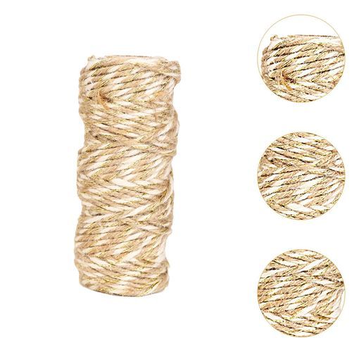 Twine Rope Multifunction Gift Box Decor Braided White Wood