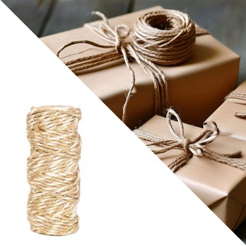 Twine Rope Multifunction Gift Box Decor Braided White Wood