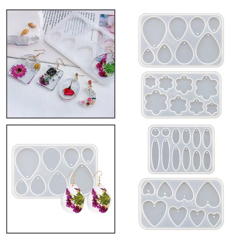 Earrings Pendants Mould Resin Casting Flexible Easy