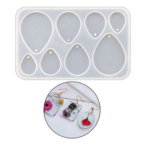 Earrings Pendants Mould Resin Casting Flexible Easy