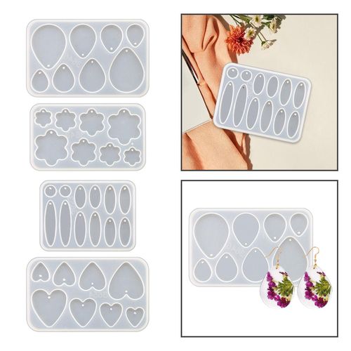Earrings Pendants Mould Resin Casting Flexible Easy