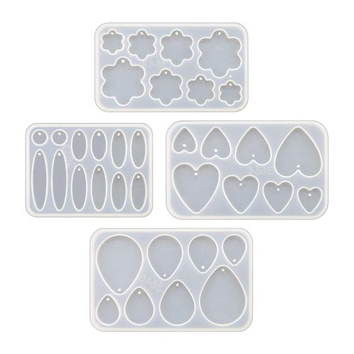 Earrings Pendants Mould Resin Casting Flexible Easy