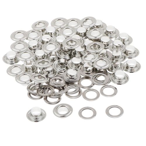 50 Sets Metal Eyelets with Washers for DIY Crafts Garment Accessories