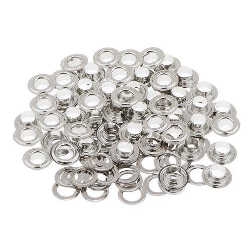 50 Sets Metal Eyelets with Washers for DIY Crafts Garment Accessories