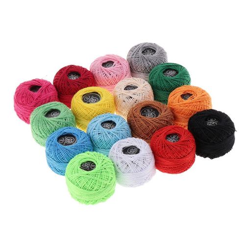 2X 16pcs/Set Assorted Colors Cotton Sewing Threads Hand